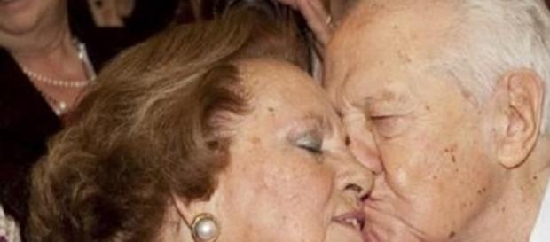 Maria Barroso ao lado de seu marido, Mário Soares Maria Barroso ao lado de seu marido, Mário Soares