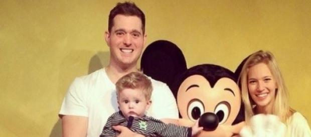 Michael Bublé e a família. Michael Bublé e a família.