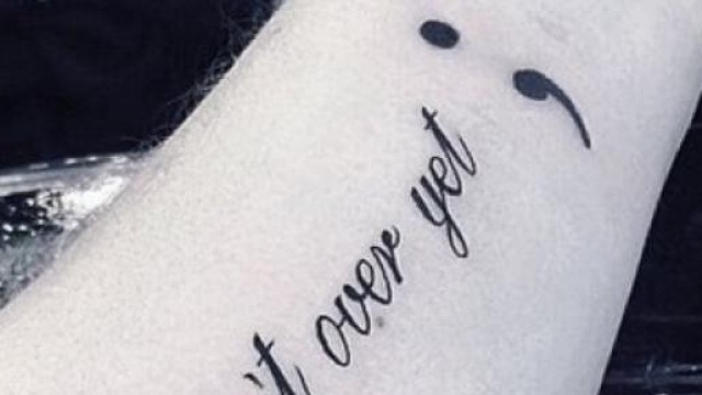 Il semicolon project: la vita non è finita. 