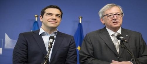 Tsipras e Junker al Parlamento europeo