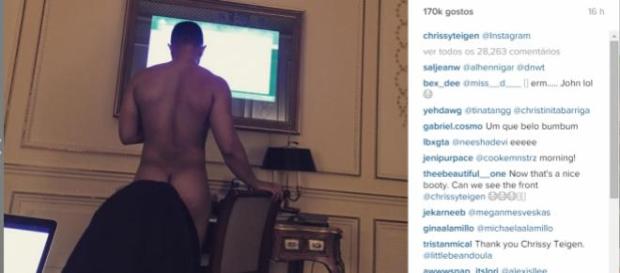 Foto publicada pela esposa do cantor no Instagram. Foto publicada pela esposa do cantor no Instagram.