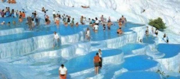 "Bawełniany zamek", w Pamukkale "Bawełniany zamek", w Pamukkale