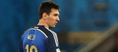 Messi triste per la sconfitta dell'Argentina