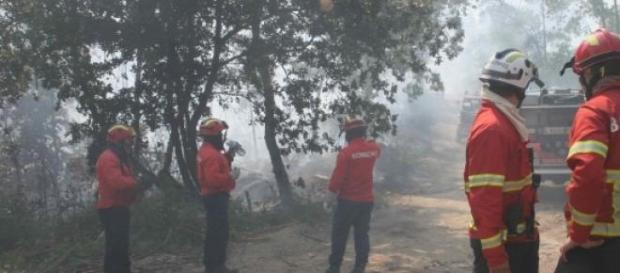 Bombeiro ferido em incêndio em Barcelos. Bombeiro ferido em incêndio em Barcelos.