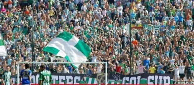 La afición del Betis durante un partido La afición del Betis durante un partido