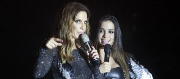 Ao lado de Ivete, cantora Anitta fez seu show Ao lado de Ivete, cantora Anitta fez seu show