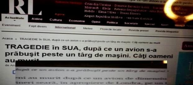 Gafă de proporții în presa scrisă din România Gafă de proporții în presa scrisă din România