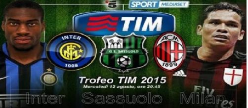 Trofeo Tim 2015 data: orari tv e squadre