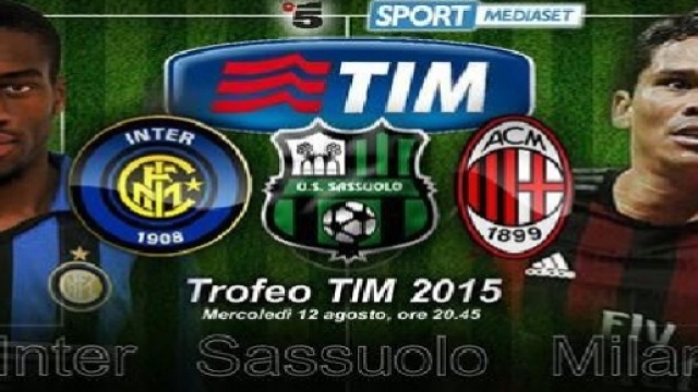 Trofeo Tim 2015 data: orari tv e squadre