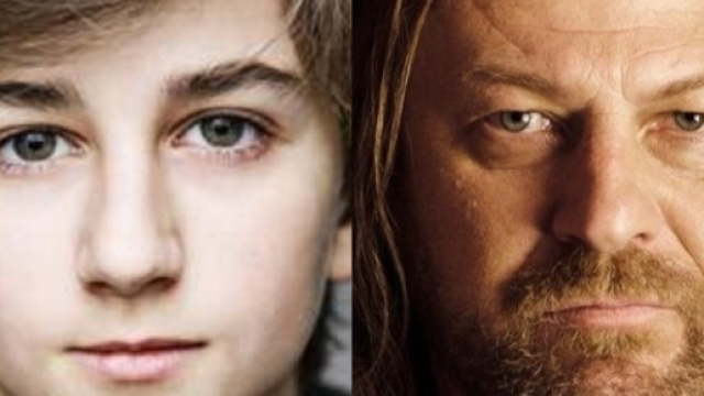 Gli attori Sebastian Croft e Sean Bean