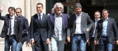 Beppe Grillo e i ragazzi del M5S