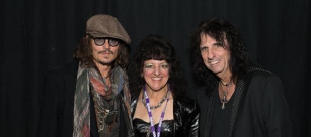 Depp (left) and Cooper (right) will play two gigs Depp (left) and Cooper (right) will play two gigs