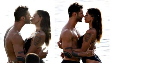 L'estate al bacio di Belen Rodriguez e Stefano.