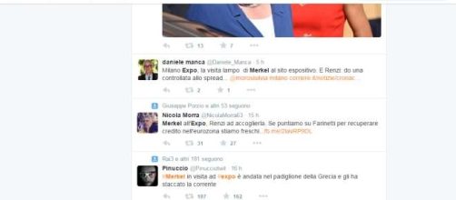 Twitter e l'ironia sulla visita di Merkel a Expo
