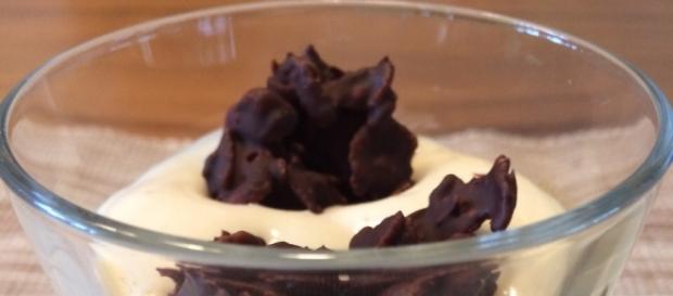 bicchiere mascarpone e cioccolato bicchiere mascarpone e cioccolato