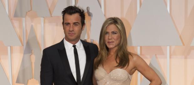 Jennifer Aniston y Justin Theroux. Jennifer Aniston y Justin Theroux.