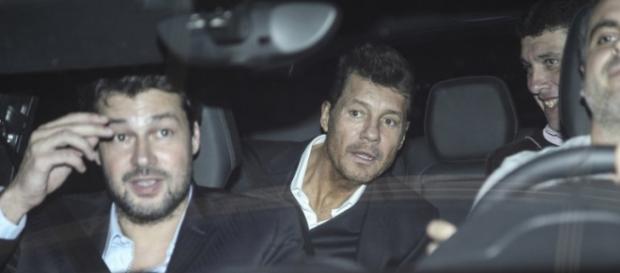 Tinelli y Lammens luego de la reunión previa Tinelli y Lammens luego de la reunión previa