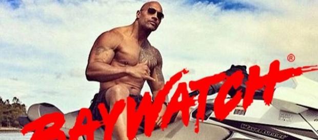 Dwayne Johnson en los Vigilantes de la Playa Dwayne Johnson en los Vigilantes de la Playa