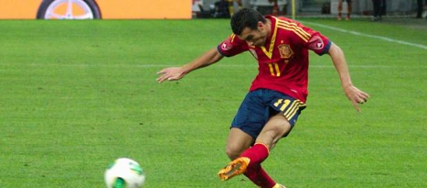Imagen de Pedro con la selección Imagen de Pedro con la selección