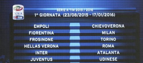 Il programma della 1^ giornata di Serie A