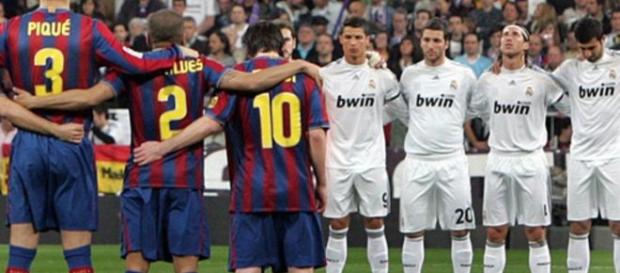 Real Madrid e Barcelona em destaque Real Madrid e Barcelona em destaque