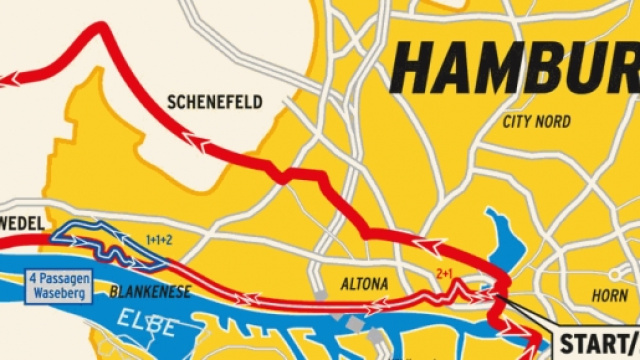 Il percorso della Classica di Amburgo 2015