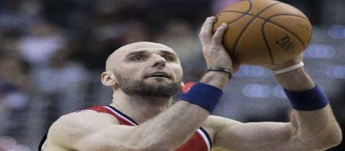 Gortat con la maglia di Washington (foto: flickr)