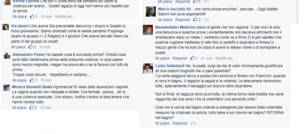 Utenti su Facebook commentano l'accaduto Utenti su Facebook commentano l'accaduto