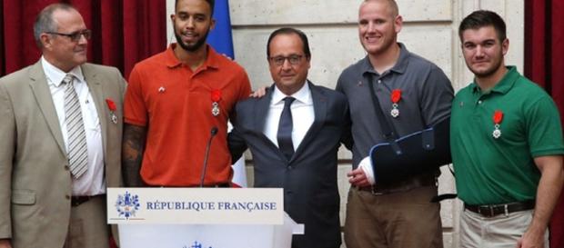Heros du Thalys - legion d'honneur Heros du Thalys - legion d'honneur