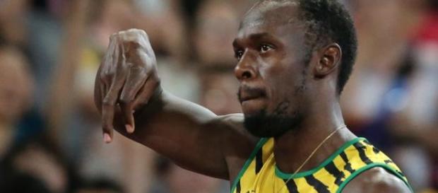 Usain Bolt is gold in 100m race. Usain Bolt is gold in 100m race.