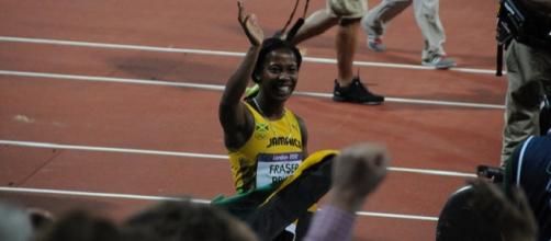 Victory in the 100 metres for Fraser-Pryce