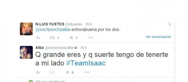 Twitter de Alba la novia de Isacc Pareja Twitter de Alba la novia de Isacc Pareja