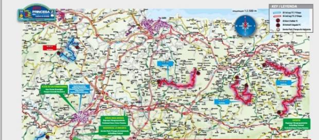 Mapa de los tramos del 52 Rallye Mapa de los tramos del 52 Rallye