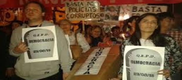 Protestas en Tucuman y represión policial Protestas en Tucuman y represión policial