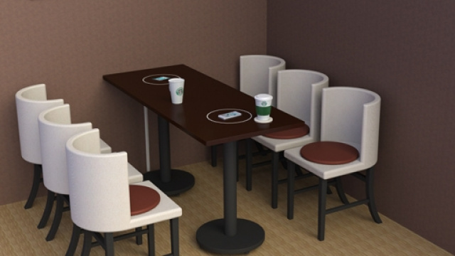 Caricatori wireless da Starbucks.