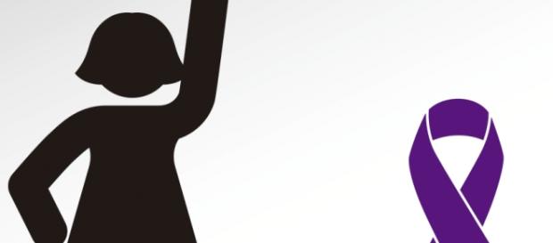 Lazo contra la violencia de género. Lazo contra la violencia de género.
