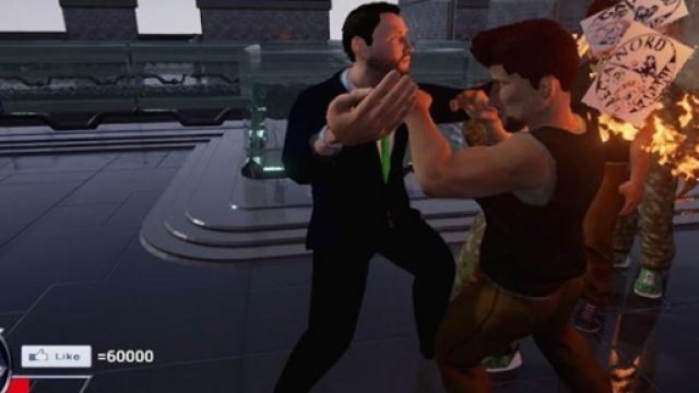 Salvini raffigurato in questo gioco