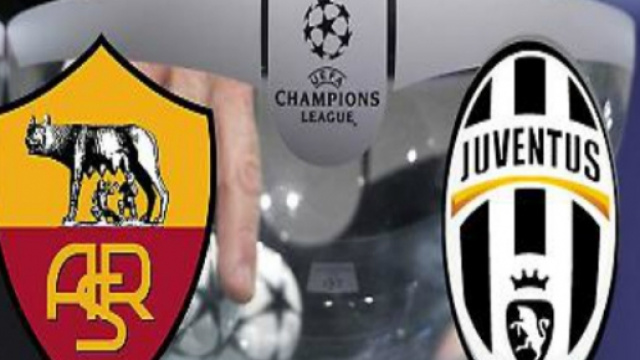 Juventus e Roma impegnate nella Champions