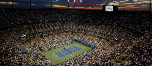 El imponente Estadio Arthur Ashe El imponente Estadio Arthur Ashe