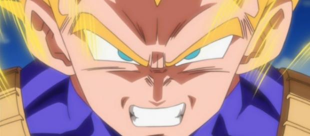 Vegeta elevando su poder de pelea Vegeta elevando su poder de pelea