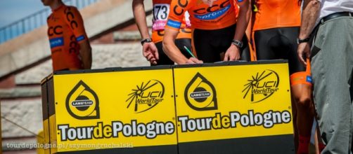 Foglio firme al Tour de Pologne