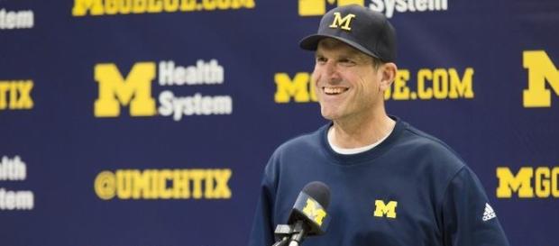 Jim Harbaugh common satellite camp guest Jim Harbaugh common satellite camp guest