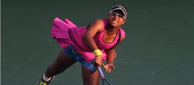 Victoria Duval disputando el US Open 2014. Victoria Duval disputando el US Open 2014.