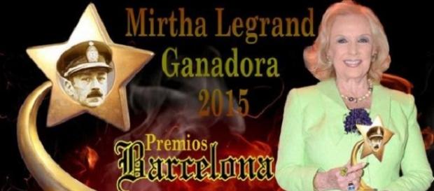 La imagen que la daba como ganadora del premio La imagen que la daba como ganadora del premio