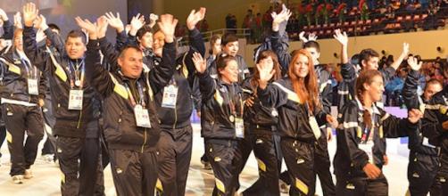 Delegación argentina en olimpiadas especiales 2015