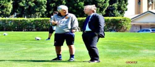 Gasperini e Preziosi a colloquio, foto: GenoaCfc