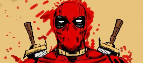 Un disegno del personaggio dei fumetti, Deadpool