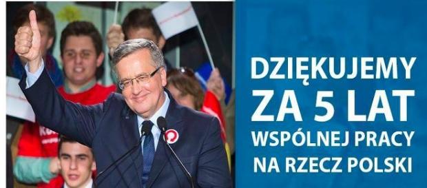 Były prezydent B. Komorowski usłyszał "dziękujemy" Były prezydent B. Komorowski usłyszał "dziękujemy"