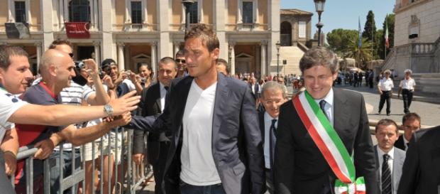 Francesco Totti, capitano della Roma Francesco Totti, capitano della Roma
