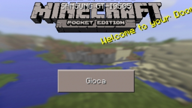 Minecraft Pocket Edition - Schermata Principale